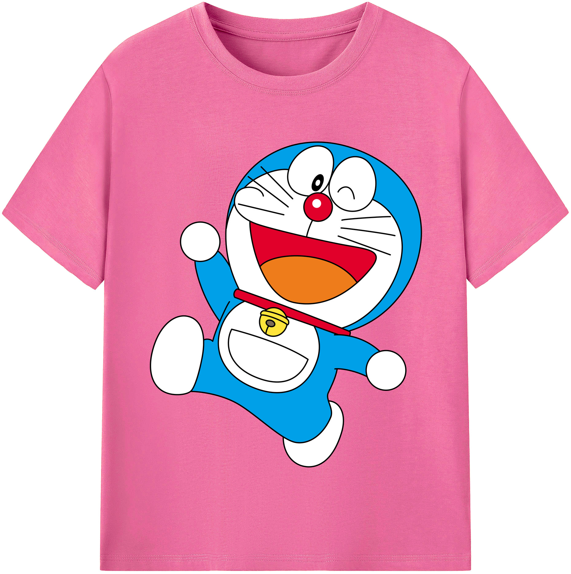 （画像用） ドラえもん Doraemon レディースカジュアルプリントTシャツ（綿100％）
